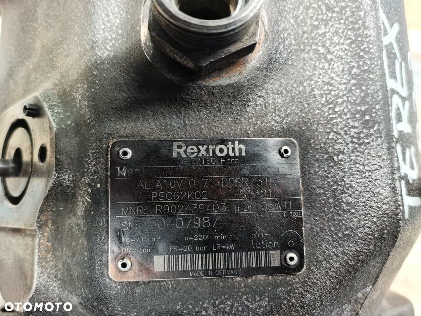Pompa hydrauliczna Wacker Neuson 6002 {Rexroth AL10V} - 7