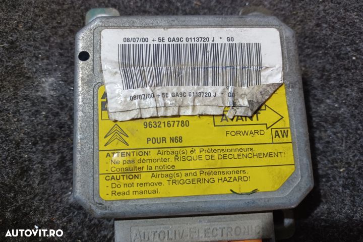 Calculator airbag 9632167780 Citroen Xsara Picasso 1 [1999 - 2004] Mi - 4