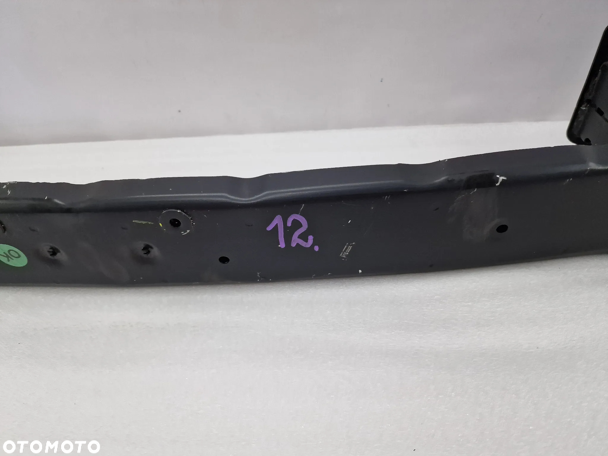 OPEL CORSA F / PEUGEOT 208 II BELKA PRZEDNIA PRZÓD / POD ZDERZAK , CZARNA , NR AUKCJI BEL12 - 2