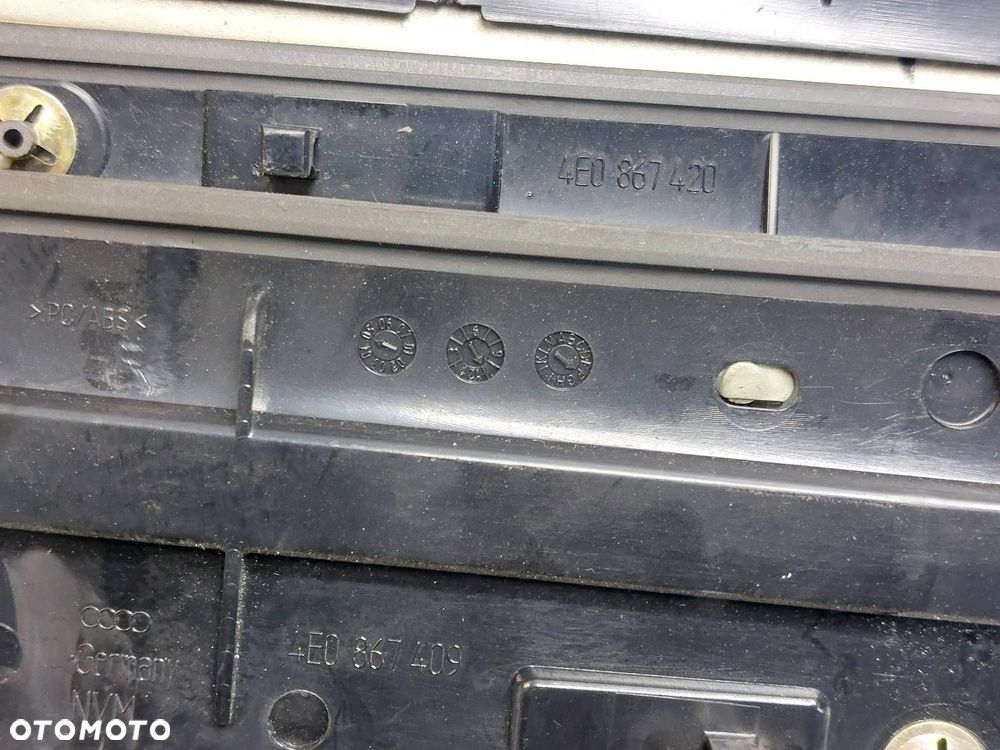DEKORY LISTWY OZDOBNE KOMPLET AUDI A8 D3 4E0867420 4E0867419 4E0867409 - 6