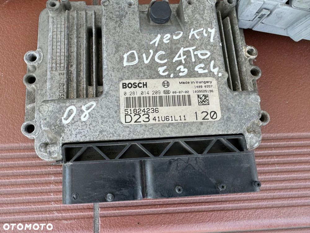 Ducato 2,3JTD 120KM E4 06-12 zestaw startowy komputer 0281014209 - 2