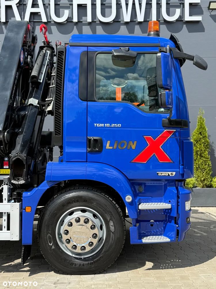 MAN TGM TGL TGS 18.250 E6 //skrzyniowy z HDS // 4x2 // żuraw HMF 1420 K2 HDS dzwig kran crane budowlanka - 26