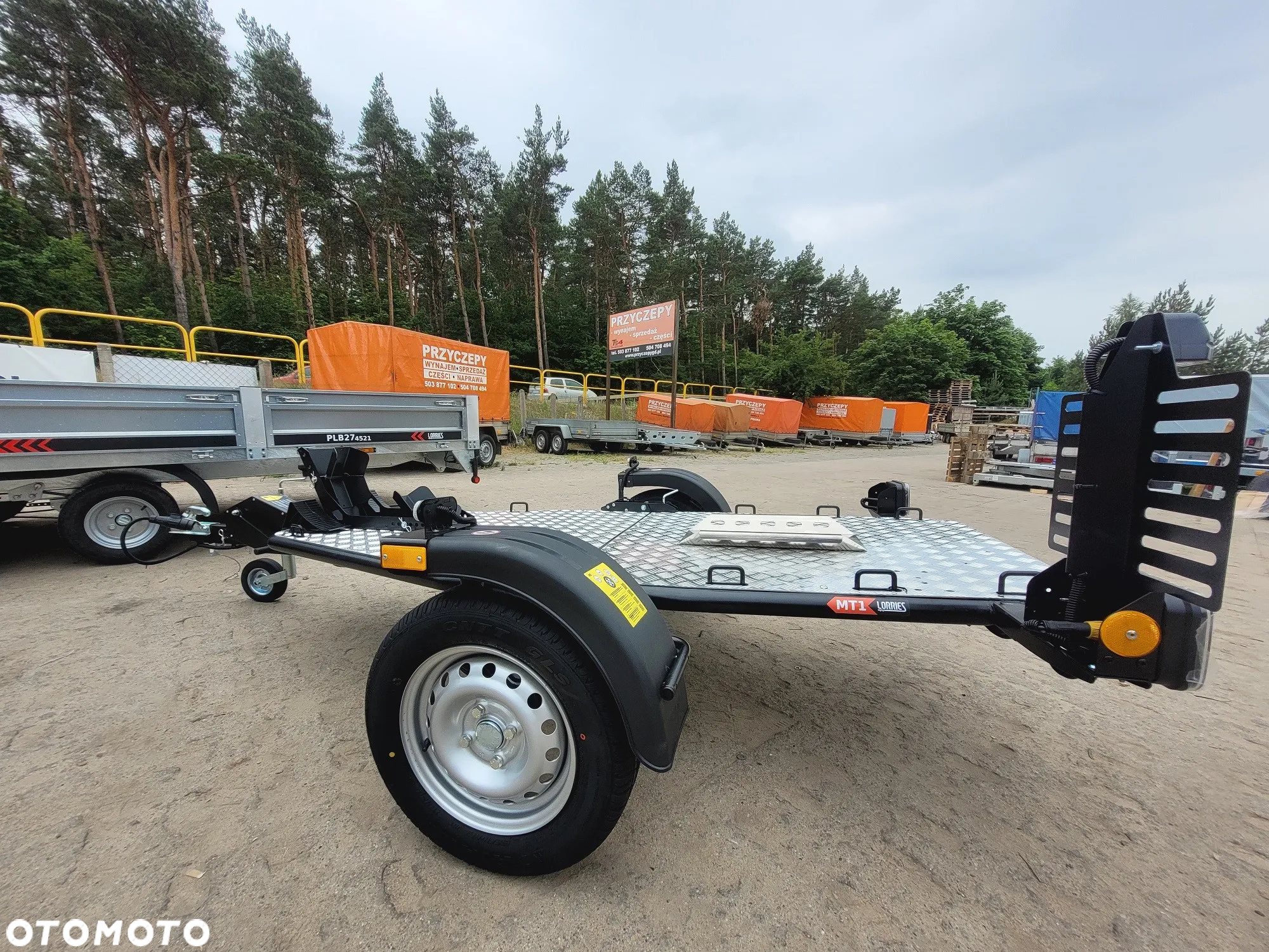 Lorries Przyczepa motocyklowa MT 1 składana uchylna 750kg - 9