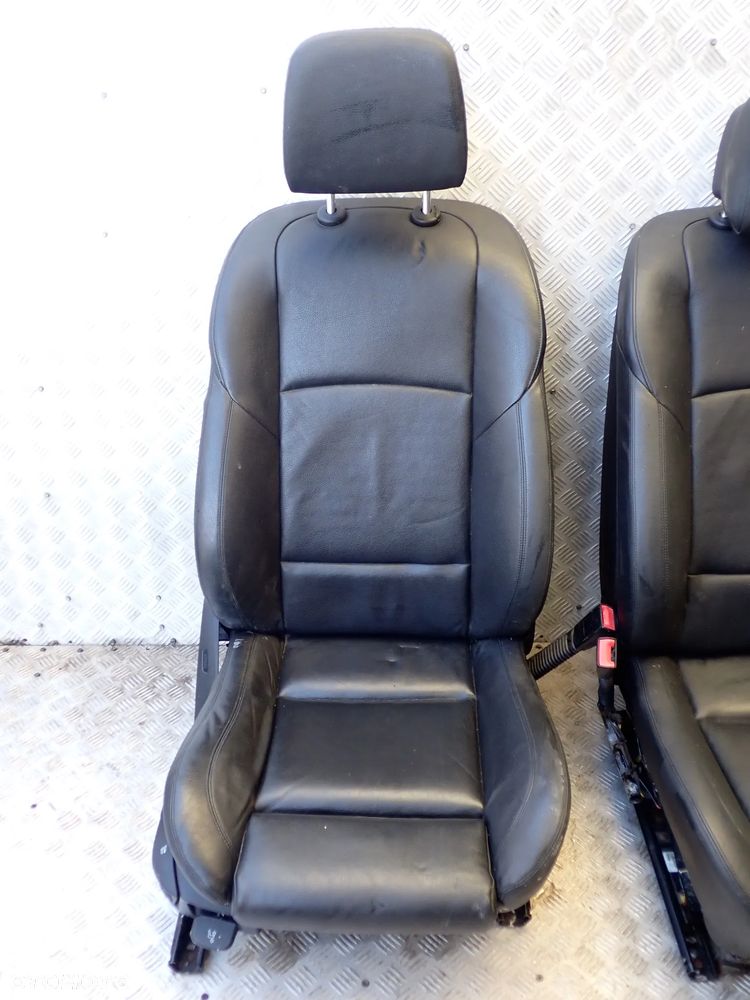 BMW F10  FOTEL PRZEDNI PRAWY / LEWY ORAZ KANAPA TYLNIA SKÓRA KOMPLET - 8