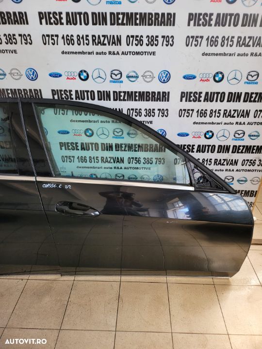 Usa Portiera Dreapta Fata Spate Mercedes E Class W212 Facelift Negre Livram Oriunde - 5