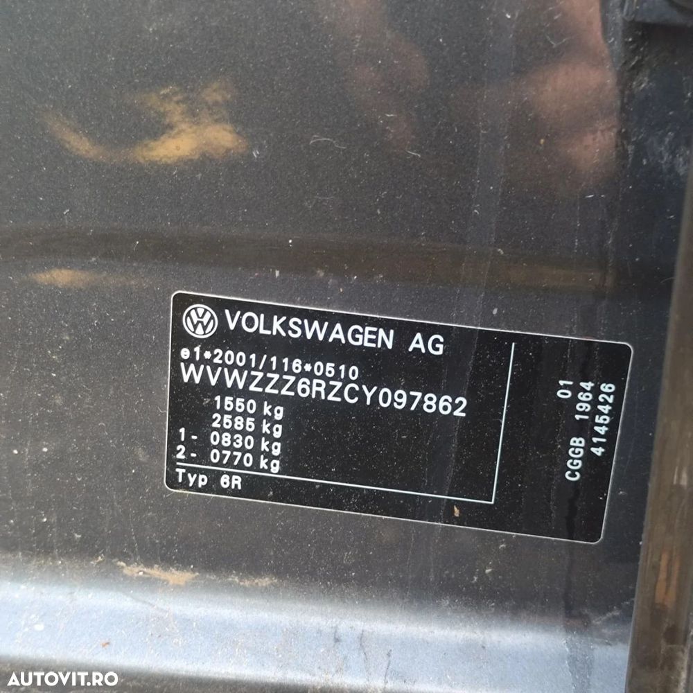 Dezmembrari VW POLO (6R) (2009-2017) 1.4 Benzina - 4