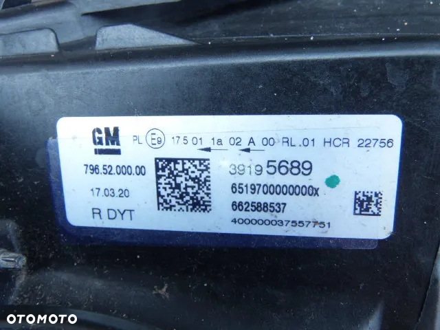 lampa przednia prawa OPEL ASTRA K V lifting 39195689 - 7