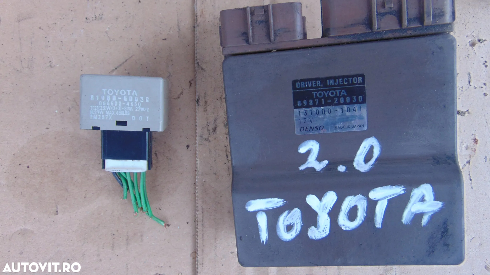 Kit pornire toyota corolla verso 2.0 ecu calculator motor releu imobilizator modul contact cu cheie - 6