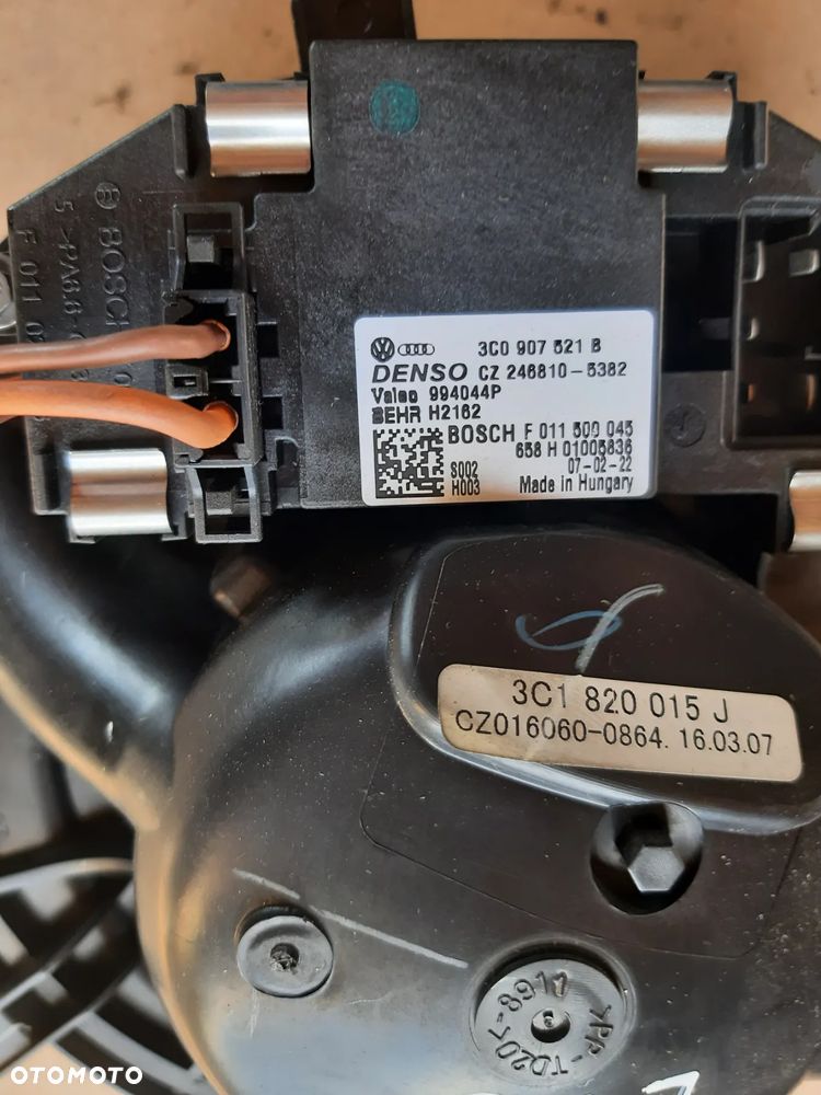 EOS wentylator nawiewu dmuchawy nagrzewnicy opornica klimatronik EU Volkswagen - 2