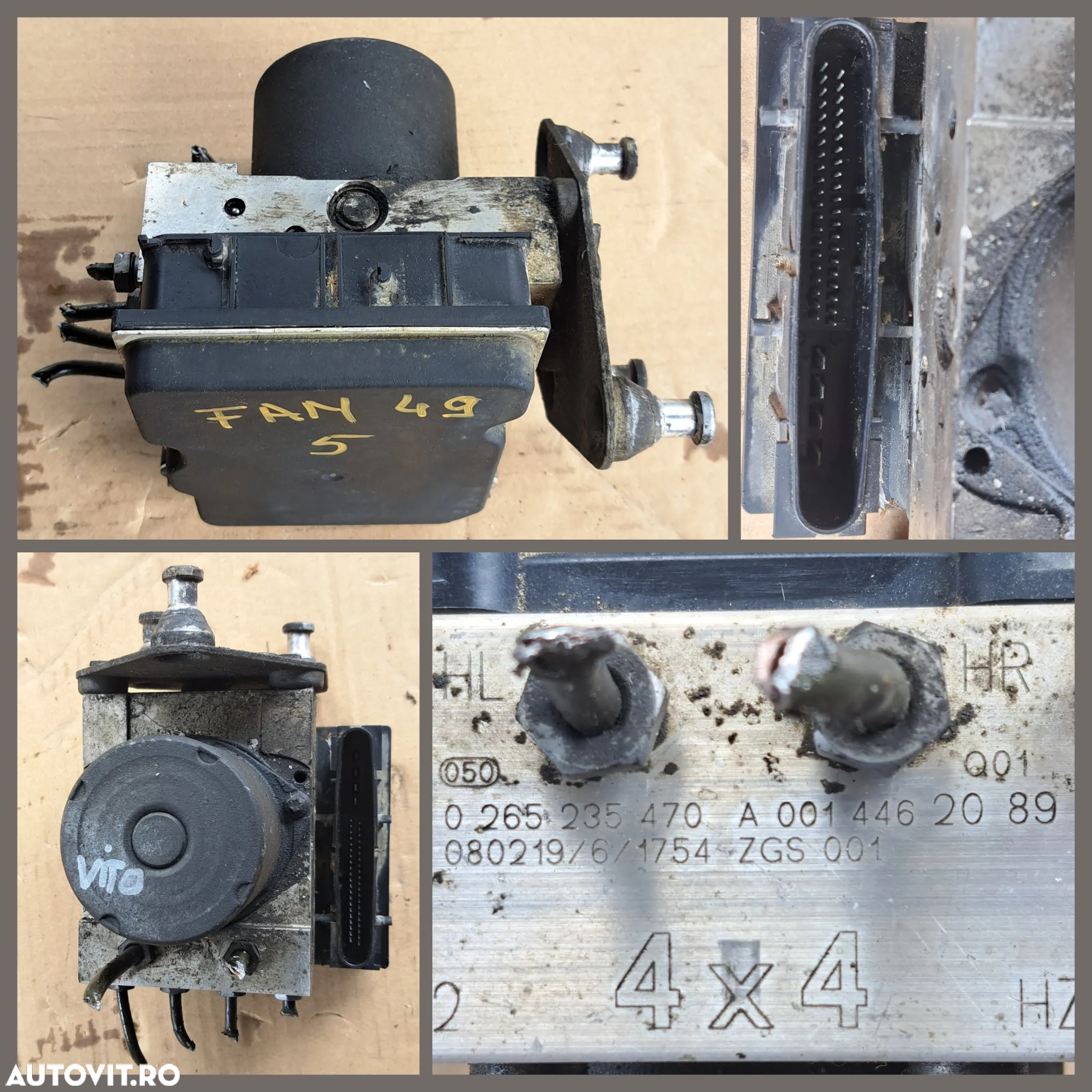 Modul unitate pompa ABD ESP SBC ABR mercedes A-Class w169 E-Class w212 4matic w211 CLS w218 w219 Vito 4x4 w639 w207 - 6