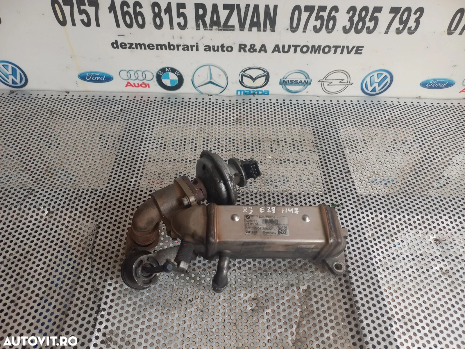 Supapa Valva Egr Racitor Gaze Egr Bmw X3 E83 X1 E84 2.0 D N47 177 Cai Cod   E90 E91 E87 E60 Etc. De - 3