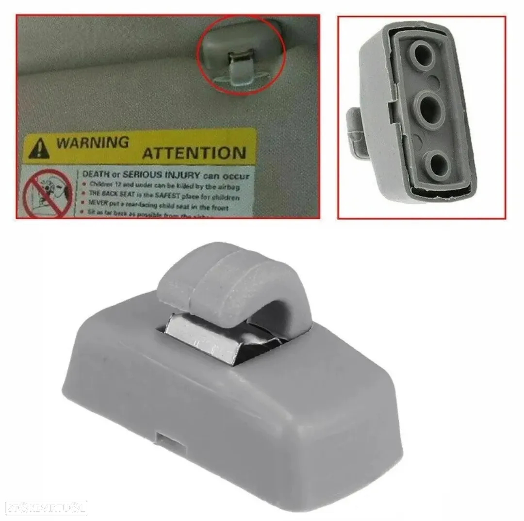 Mola Suporte Pala Sol Volkswagen Golf Passat Seat - Cinzento - 4