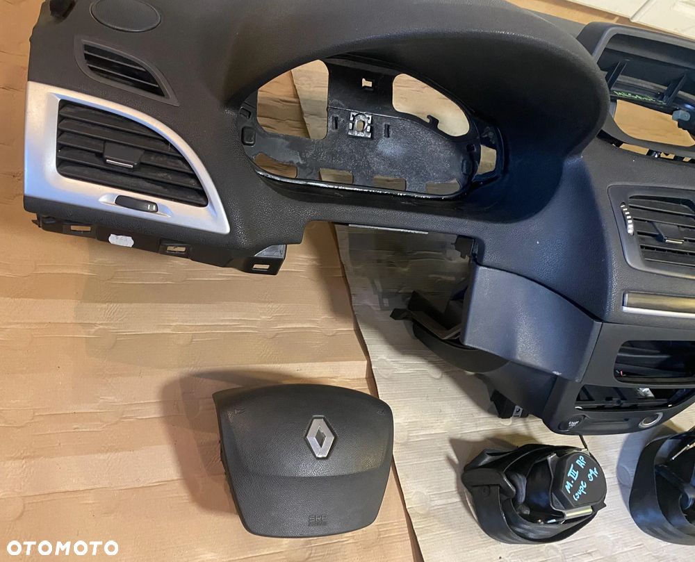Deska rozdzielcza Airbag kpl Konsola poduszki Renault Megane III 3 OE - 2
