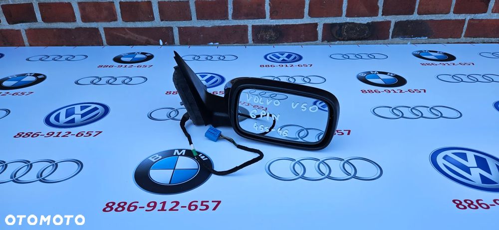 VOLVO V50 S40 6 PIN  Kompletne lusterko prawe Lusterko pasażera KOLOR 455-46 - 2