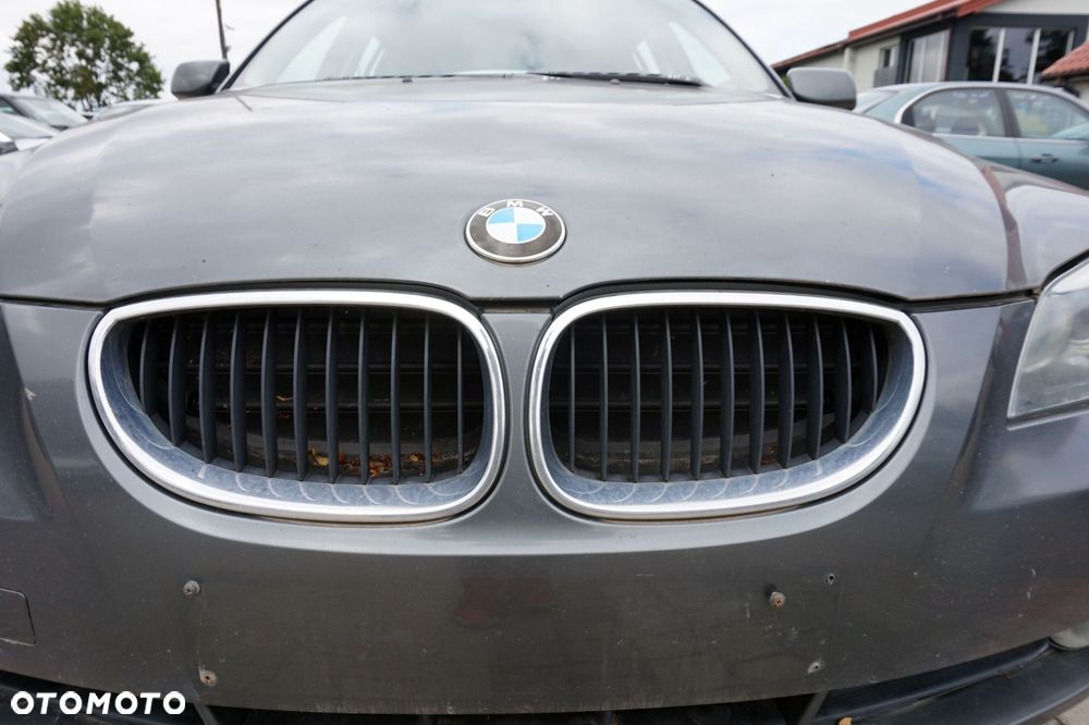 MASKA ZDERZAK BŁOTNIKI LAMPY 5 E61 A36 XENON ADAPTVE SPRYSKI  BMW 2003-2007 SZARY TITANGRAU PRZÓD KOMPLETNY - 7