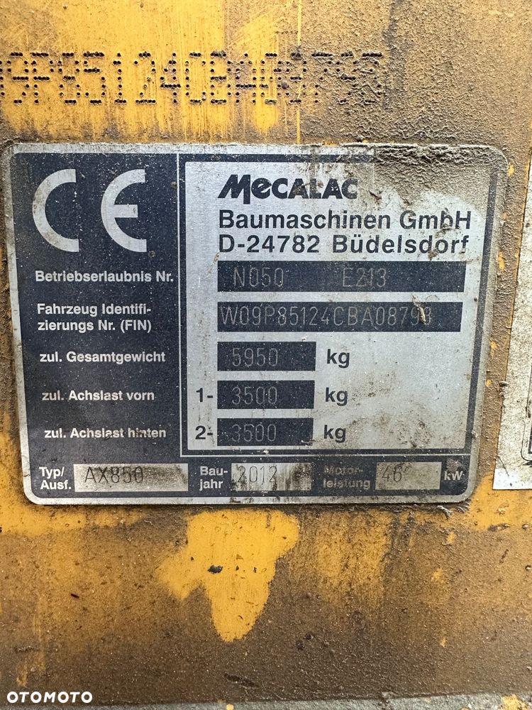Mecalac AX 850 - 10