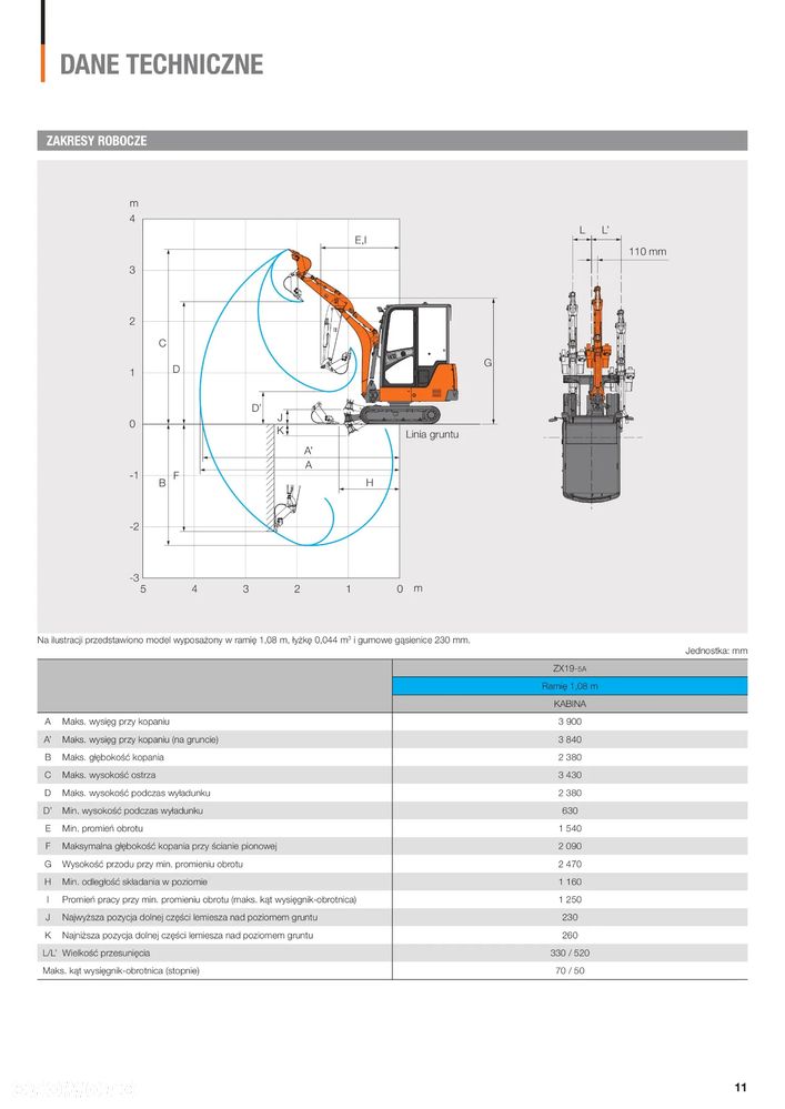 Hitachi ZX19-5A minikoparka 2022r. gąsienicowa - 16