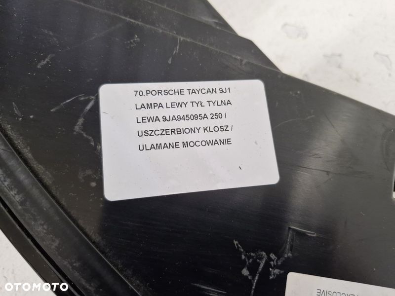 PORSCHE TAYCAN 9J1 LAMPA LEWY TYŁ TYLNA LEWA 9JA945095A - 9