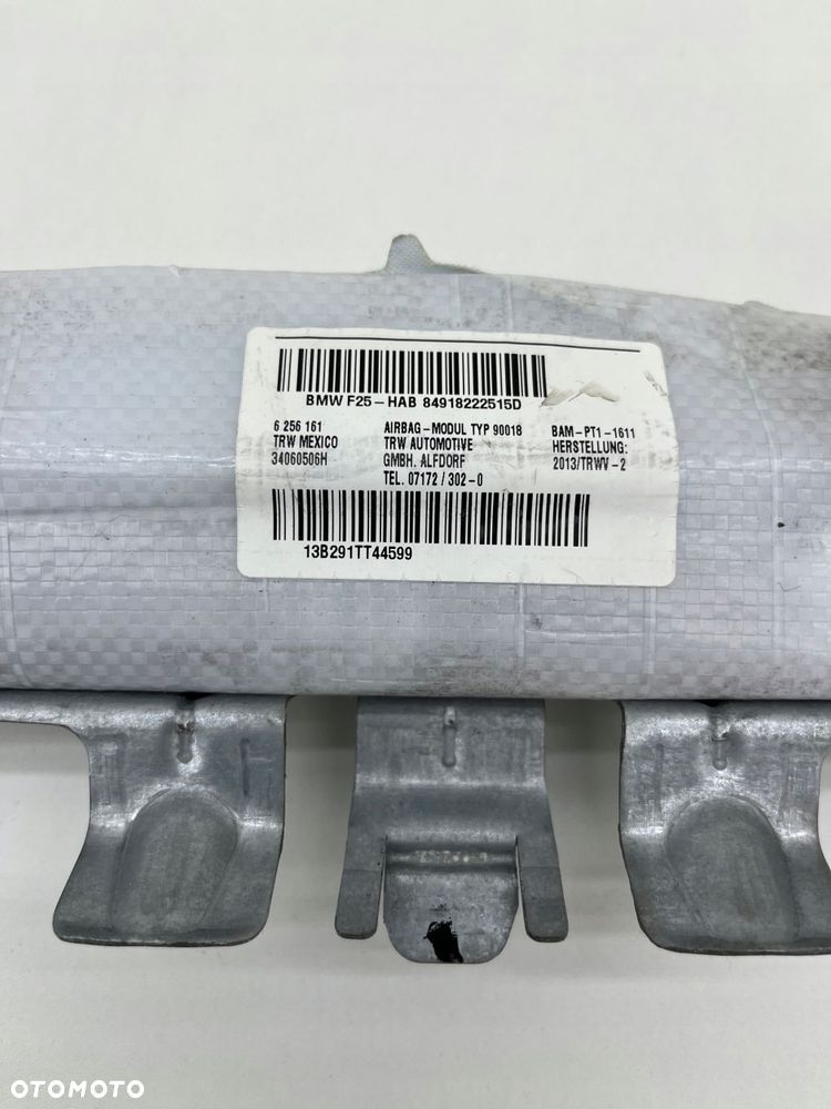 BMW F25 X3 LEWA KURTYNA AIRBAG 9182225 - 2