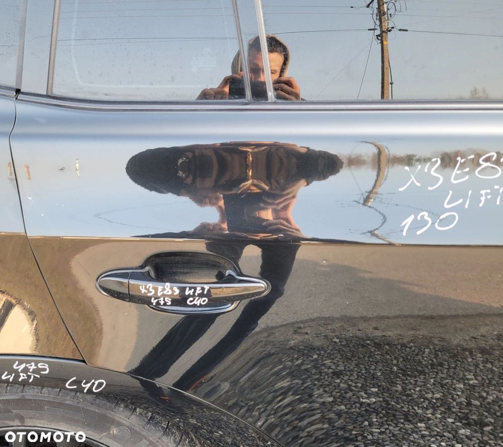 DRZWI PRAWY TYŁ BMW X3 E83 LIFT 475 BLACK SAPPHIRE - 2