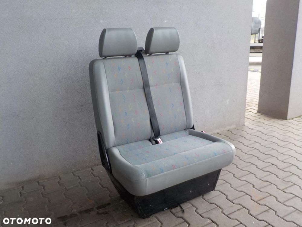 VW T5 FOTEL PODWÓJNY PASAŻERA PRZÓD DWÓJKA INKA - 1