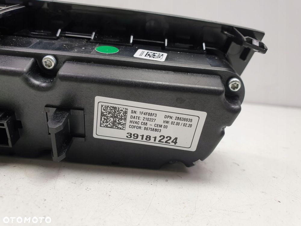 PANEL KLIMATYZACJI Opel Corsa F _ Nawiewu 39181224 - 5