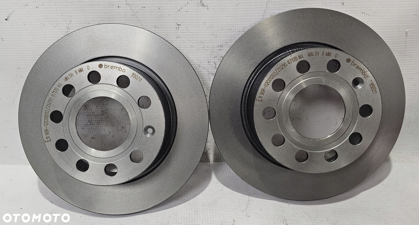 2X NOWE TARCZE HAMULCOWE TYŁ VOLKSWAGEN / SEAT / SKODA / AUDI - 08.9502.11 - 3