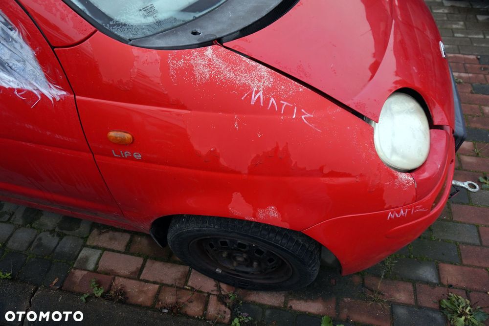 MASKA ZDERZAK BŁOTNIKI LAMPY MATIZ M100  DAEWOO 1998-2007 CZERWONY PRZÓD KOMPLETNY - 17