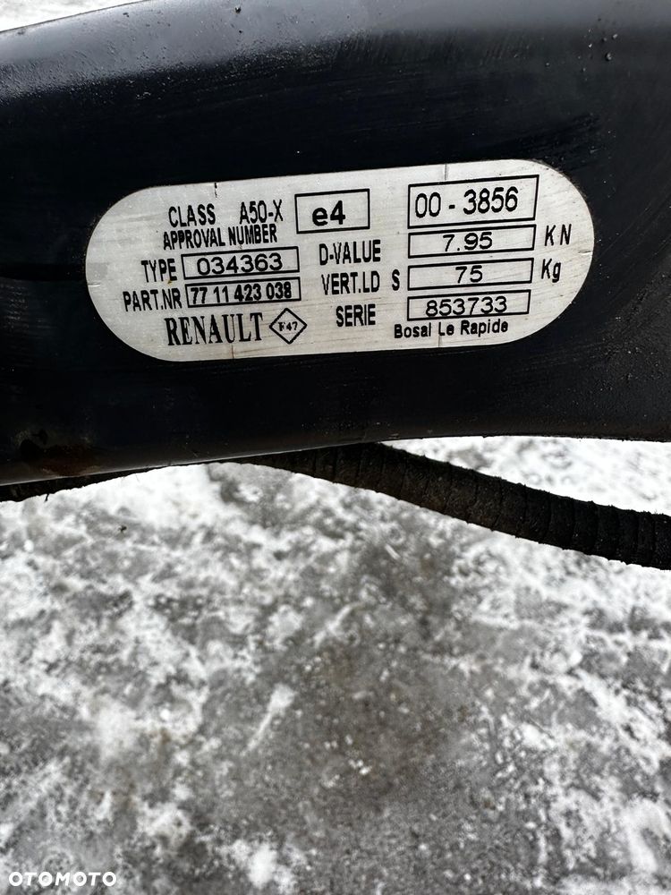 Hak Holowniczy Wypinany Moduł Wiązka Komplet Renault Scenic III Oryginał Demontaż 7711423038 - 8