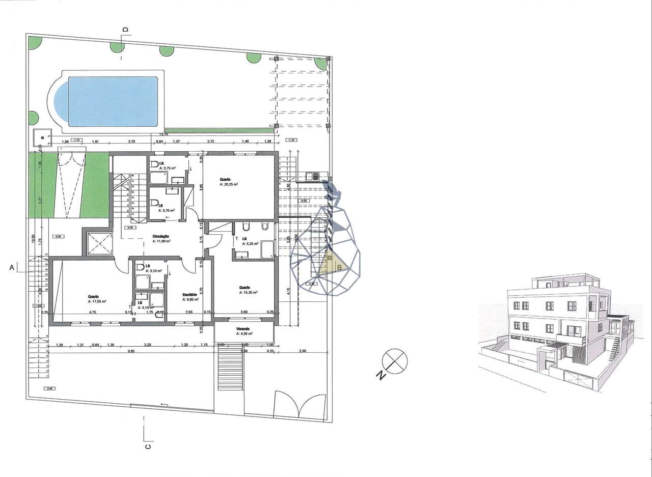 Moradia de 3 pisos com projeto de reabilitação aprovado em Portimão - Grande imagem: 3/60