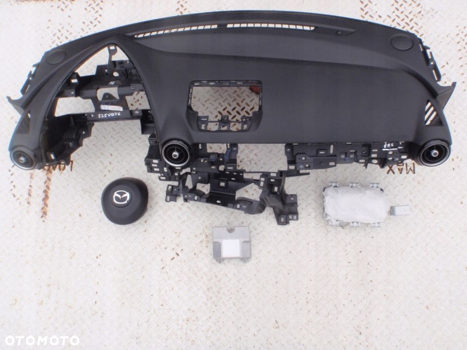 MAZDA II 2 DJ DESKA KONSOLA KOKPIT PULPIT PÓŁKA PARAPET AIR BAG PODUSZKI AIRBAG - 1