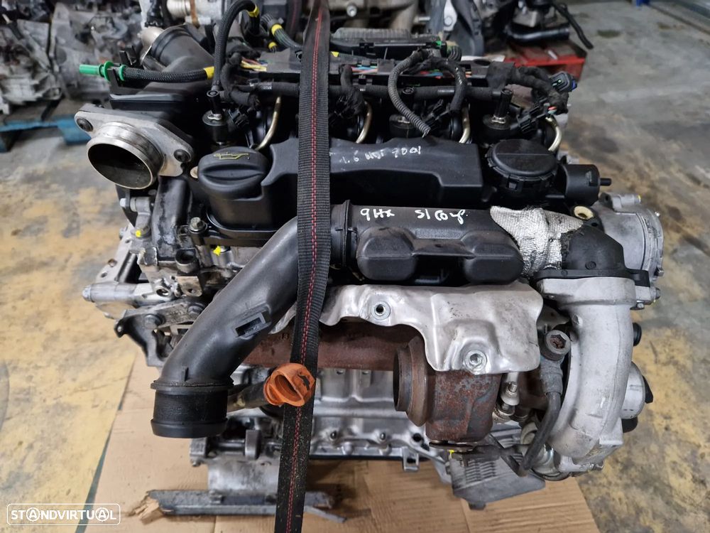 Motor usado para peças 9HX PEUGEOT 307 1.6 HDI 90CV CITROEN 9HZ 9H01 9H02 - 1