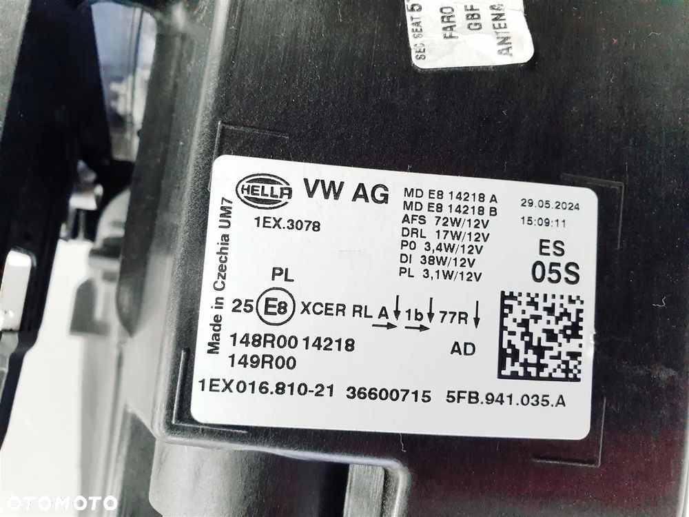 SEAT LEON IV LIFT 24r+ LEWA LAMPA PRZÓD FULL LED ORY EU !!! - 10