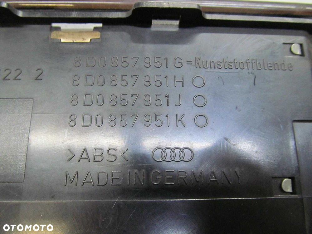 AUDI A4 B5 LIFT POPIELNICZKA PRZOD DREWNO 8D0857951G - 5