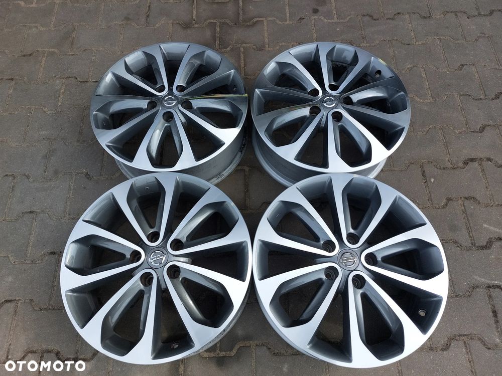 NISSAN QASHQAI J10 J11 FELGI ALUMINIOWE R18 6.5J ET40 5X114.3 ORYGINAŁ PROSTE ! - 1
