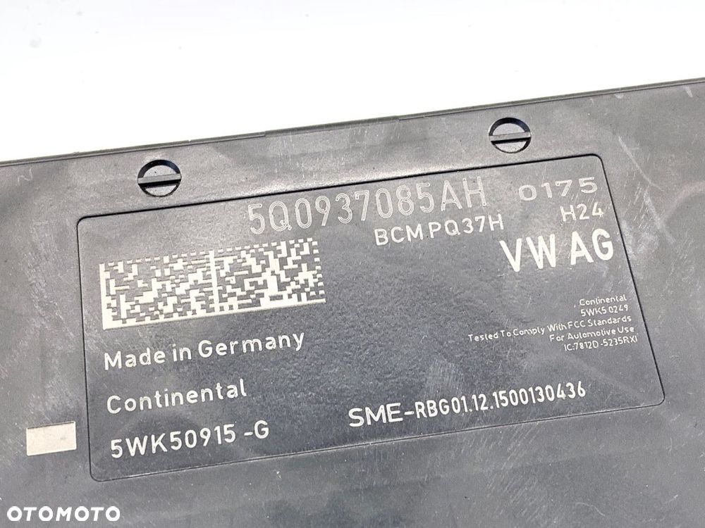 MODUŁ KOMFORTU  VW GOLF VII (5G1, BQ1, BE1, BE2) 2012 - 2022 e-Golf 85 kW [115 KM] elektryczny 2014 - 4