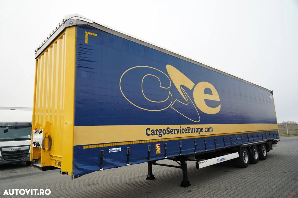 Krone CORTINĂ KRONE / MEGA / ACOPERIȘ RIDICAT / PLATFORMĂ JOSĂ / PRELATĂ ARMATĂ - 2