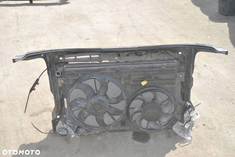 PAS PRZEDNI KOMPLETNY CHŁODNICE WENTYLATORY SKODA SUPERB II - 4