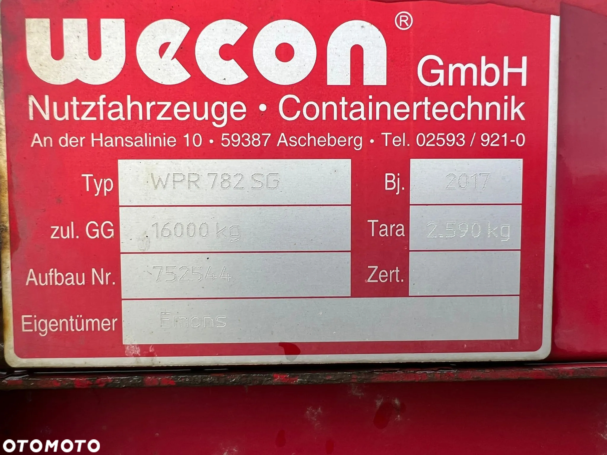 Wecon Zabudowa BDF WECON 19 palet - 7