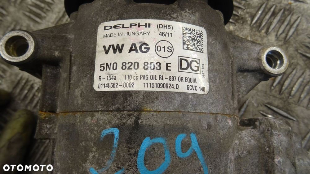 sprężarka klimatyzacji ibiza,polo,fabia 5n0820803e - 3