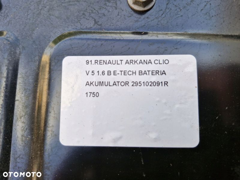 RENAULT ARKANA CLIO V 5 1.6 B E-TECH BATERIA AKUMULATOR 295102091R - 8