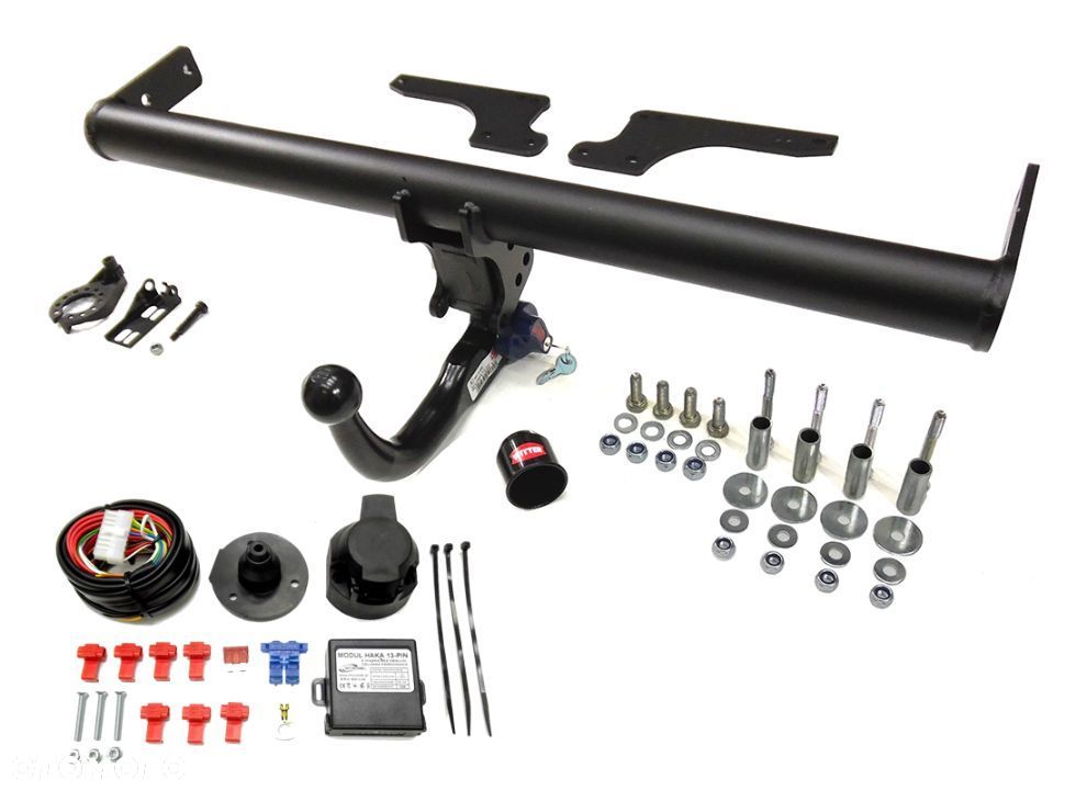 Hak Holowniczy Witter Automatycznie Wypinany Odpinany Pionowo Moduł 13 pin Dacia Duster FL13 2WD 4WD - 13