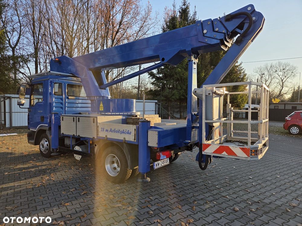 MAN Podnośnik Koszowy Zwyżka 28 Metrów Bison Wumag 20 w Bok UDT Import Niemcy jak Ruthmann GSR - 2