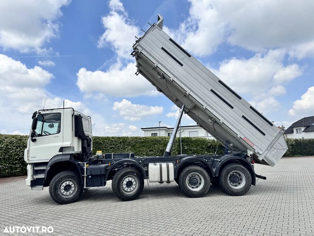 DAF CF480, Basculare trilaterala, factura externa