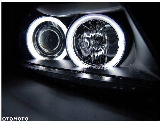 Lampy Reflektory Do BMW E90/E91 OD 2005 DO 2008 Roku BIAŁE RINGI CCFL - 3