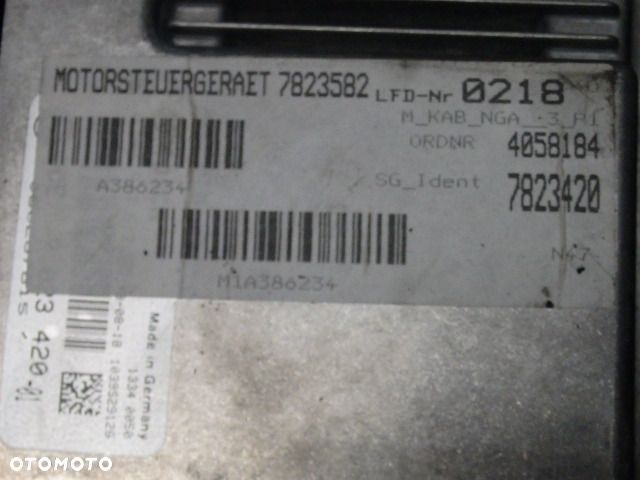 BMW E81 E82 E84 E87 E90 E91 E92 2.0D N47 KOMPUTER MODUŁ STEROWNIK SILNIKA 7823420 RAF-AUTO CZĘŚCI - 2