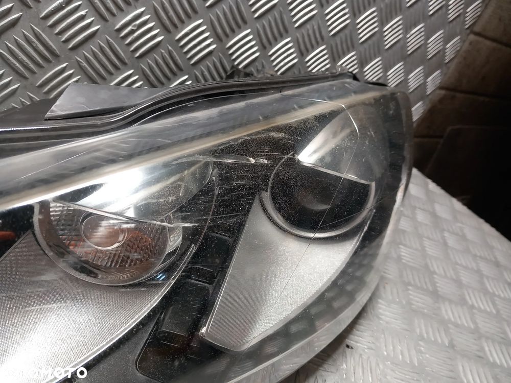 VW GOLF VI LAMPA REFLEKTOR LEWA PRZEDNIA LEWY PRZÓD XENON LED USZKODZONA - 5