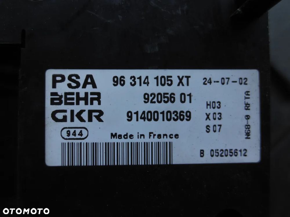 CITROEN XSARA PICASSO PANEL STEROWANIA NAWIEWEM 96314105XT POSIADAM 3 SZTUKI - 6