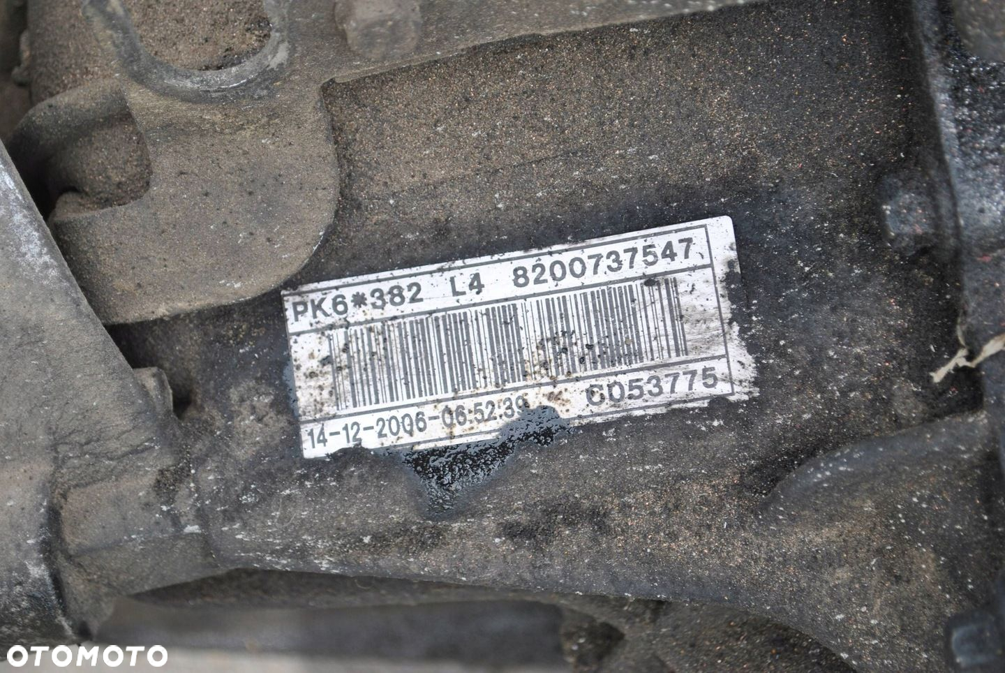 SKRZYNIA MANUALNA RENAULT LAGUNA II 1.9DCI 8200737547 PK6382 - 6