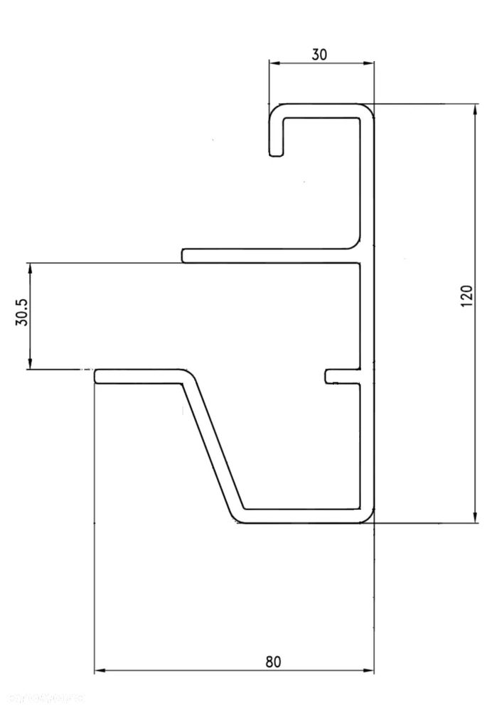 ALUMINIOWY PROFIL OBWIEDNIOWY POLMAR120 AUTOLAWETA - 6